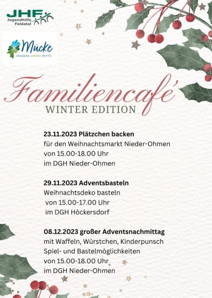 Flyer: Familiencafé Winter Edition