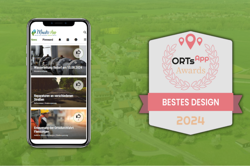 Mücke gewinnt Orts-App-Award in der Kategorie Bestes Design Bild 1