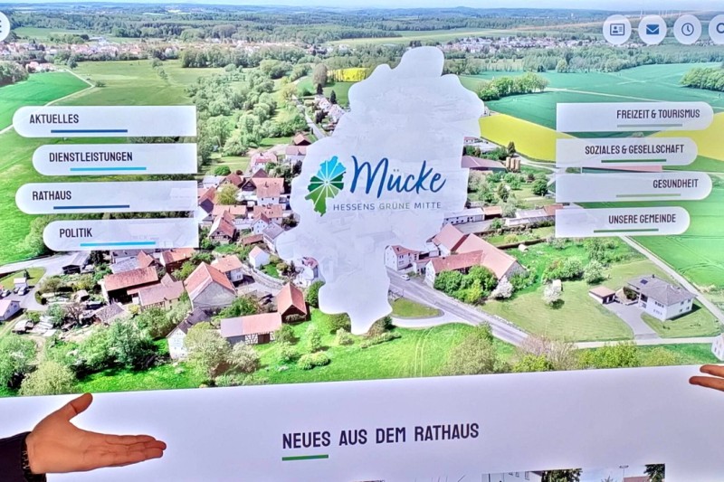 Neue Homepage der Gemeinde Mücke Bild 1